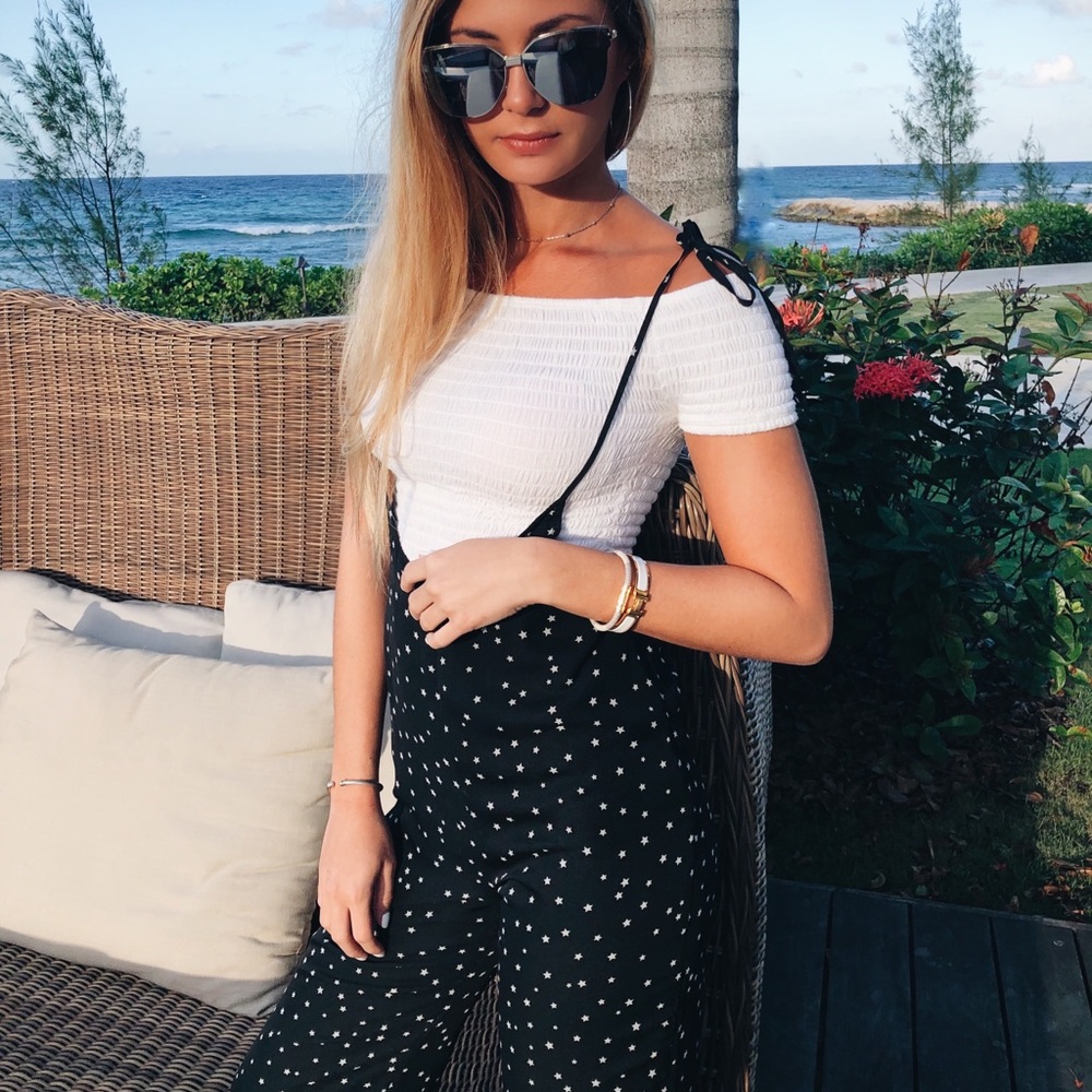 Honey punch star jumpsuit